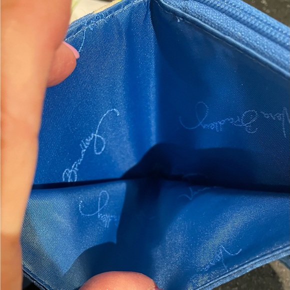 Vera Bradley Capri blue mini zip wallet with coin area. New with tags. - Picture 3 of 5